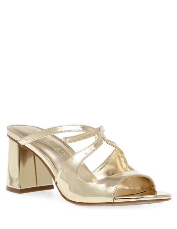 Anne Klein Aida Dress Sandal Heels Gold | GUSEC68442