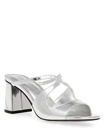 Anne Klein Aida Dress Sandal Heels Silver | USICD51370