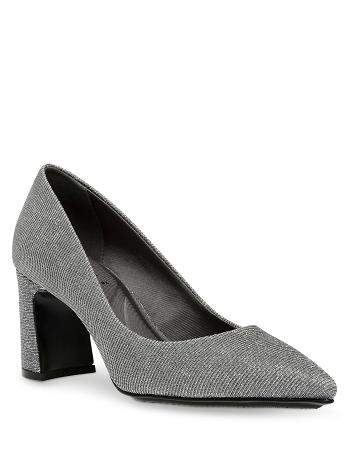 Anne Klein Benedette Pumps Heels Silver | USICD70136