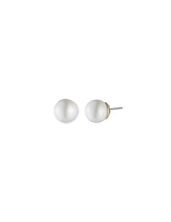 Anne Klein Blanc Faux Pearl Stud Earrings White | SUSVO12216