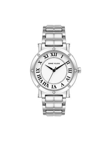 Anne Klein Boyfriend Everyday Bracelet Watch Metals Silver | LUSSX25754