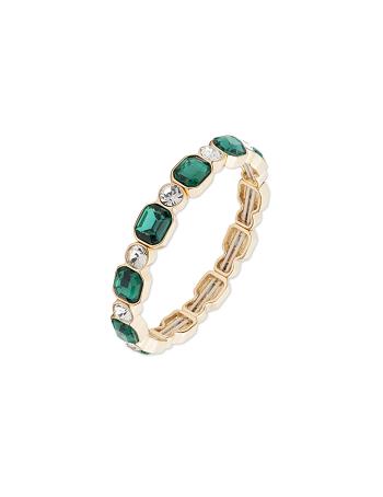 Anne Klein Bright Emerald Stretch Bracelets Turquoise / Gold | DUSKV54298