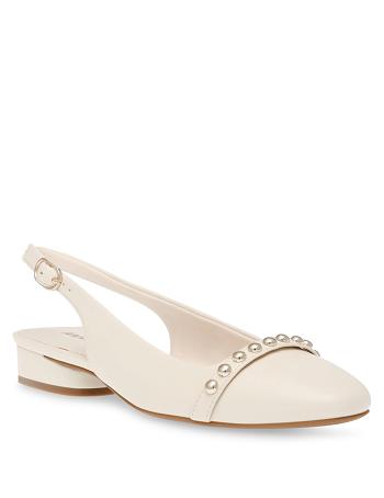 Anne Klein Cena Sling Back Flats White | PUSER46469