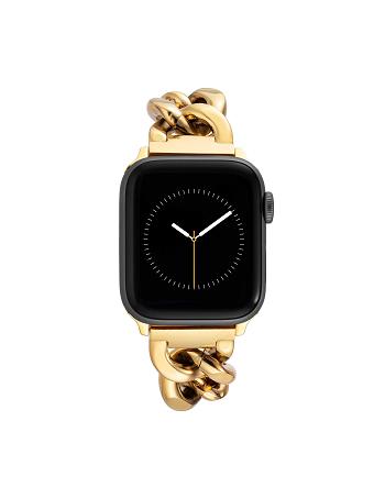 Anne Klein Chain Link Bracelet Band Apple Watch Accessories Gold | USZPD96308