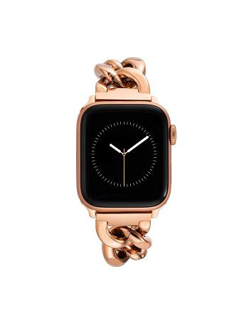 Anne Klein Chain Link Bracelet Band for Apple Watch® Metals Rose / Gold | GUSUC27748