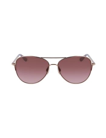 Anne Klein Classic Sunglasses Aviator Rose / Gold | FUSHY45963