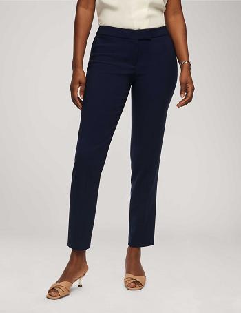 Anne Klein Contour Stretch Bowie Pant Bottoms Blue | USXBR52005