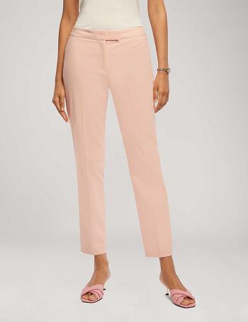 Anne Klein Cotton Double Weave Bowie Pant Bottoms Pink | USXBR61176