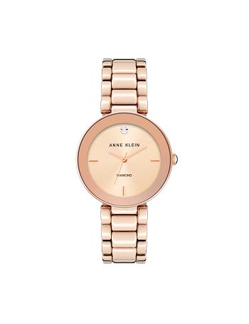 Anne Klein Dial Bracelet Watch Diamond Rose / Gold | USNEJ30387