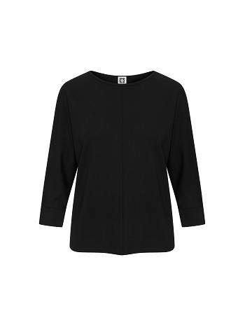 Anne Klein Dolman Seam Pullover Tops Black | USJKU35304