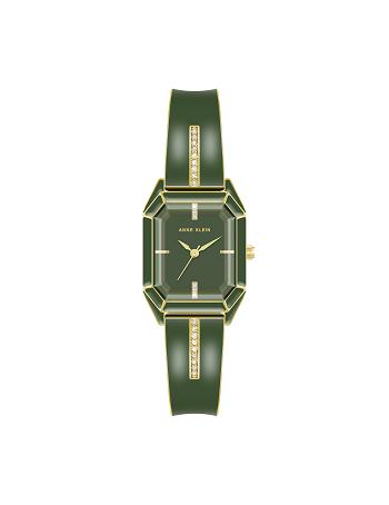 Anne Klein Elegant Bangle Bracelet Watch Metals Green / gold | AUSDF95400