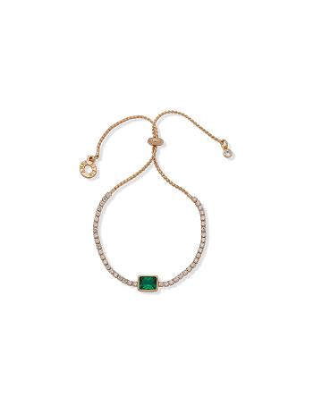 Anne Klein Emerald Slider Bracelets Turquoise / Gold | DUSVO95254