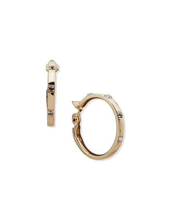 Anne Klein Gold-Tone 38mm Hoop Clip Earrings Gold | USCIF80794