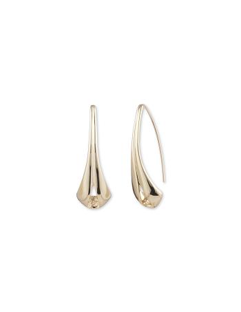 Anne Klein Gold-Tone Folded Earrings Gold | USJVR75257