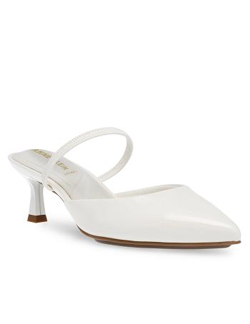 Anne Klein Iella Convertible Sling Back Heels White | UUSND11074