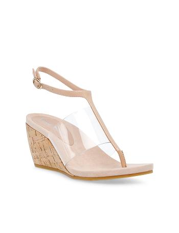 Anne Klein Ivana Wedges Beige | QUSUV69045