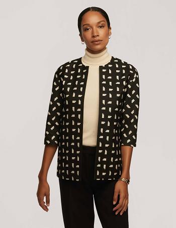 Anne klein metallic shop jacquard topper jacket