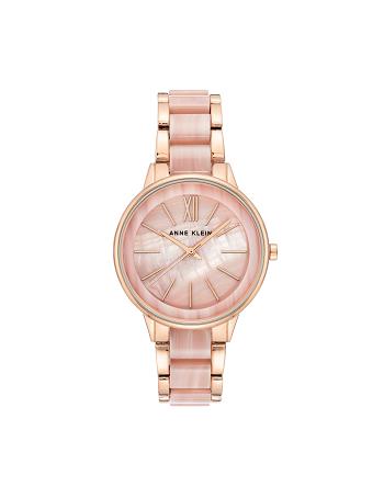 Anne Klein Marbleized Resin Bracelet Watch Best Sellers Pink | LUSTR99839