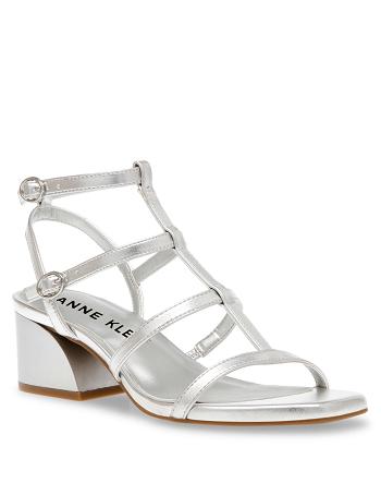 Anne Klein Matilda Dress Sandals Silver | USNEJ46891