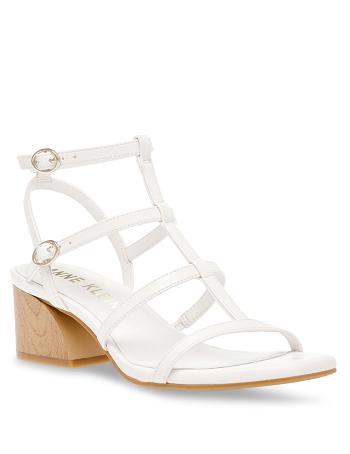 Anne Klein Matilda Dress Sandals White | XUSBH23447