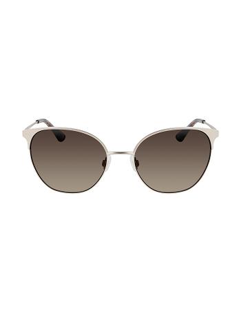 Anne Klein Metal Round Sunglasses Average Size Gold | FUSHY73055