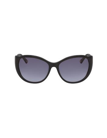 Anne Klein Modern Cat-Eye Sunglasses Average Size Black | EUSHC29861