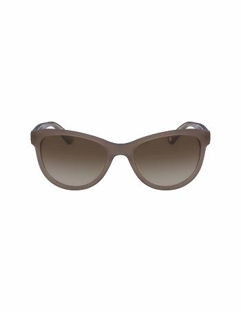 Anne Klein Modern Sunglasses Cat-Eye Grey Brown | SUSNY86440