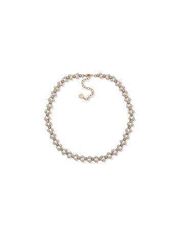 Anne Klein Open Faux Pearl Station Collar Necklaces Gold | ZUSMJ47496