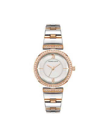 Anne Klein Premium Crystal Bracelet Watch Metals Silver / Rose / Gold | USDFL22324