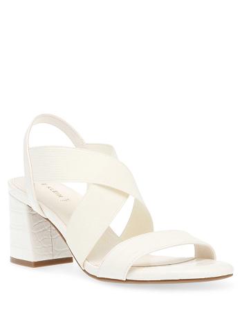 Anne Klein Ressa Dress Sandal Heels White | USCIF25981