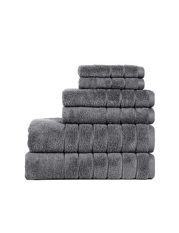 Anne Klein Reverie Towels Grey | USQAV61523