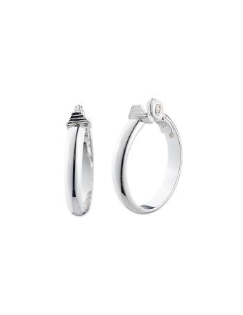 Anne Klein Silver-Tone Hoop Clip Earrings Silver | AUSWC46323