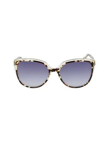 Anne Klein Tortoise Sunglasses Cat-Eye White | FUSHY18308