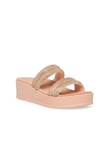 Anne Klein Vanny Platform Sandals Rose / Gold | AUSWC16083