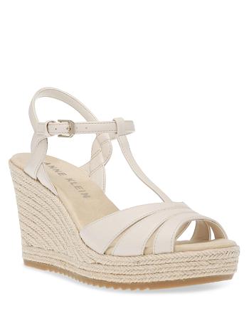 Anne Klein Whitney Wedges Beige | DUSKV80508