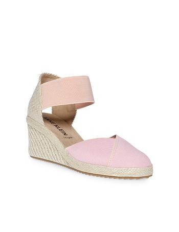 Anne Klein Zoey Round Toe Espadrilles Wedges Pink | USEAH32422