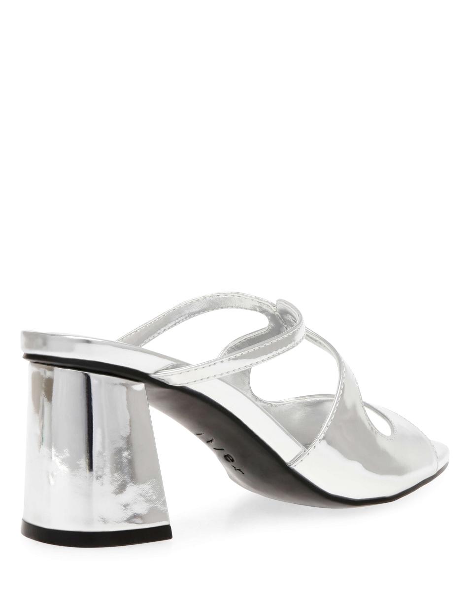 Anne Klein Aida Dress Sandal Heels Silver | USICD51370