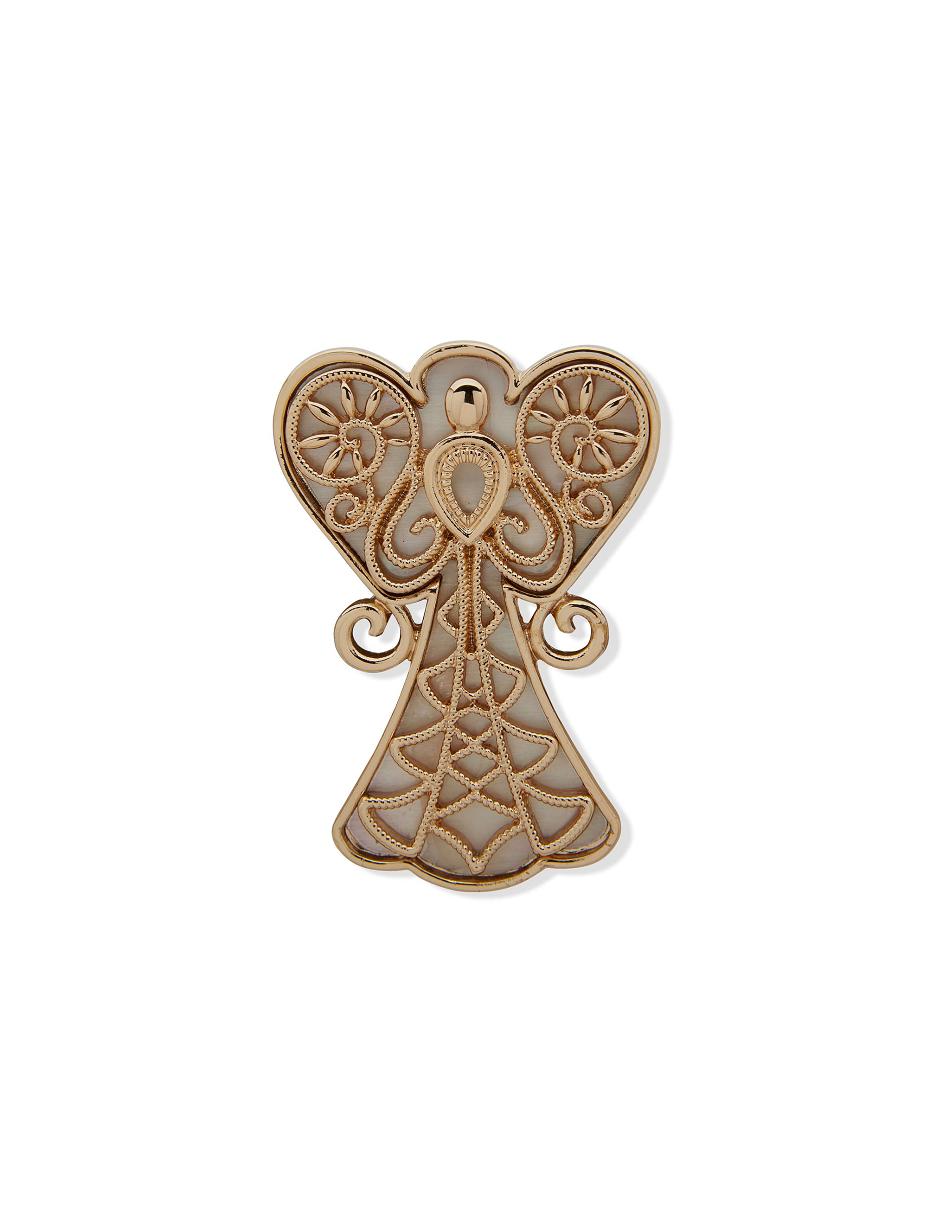 Anne Klein Angel Mother of Pearl Pin in Gift Box Brooches Gold | DUSKV75202