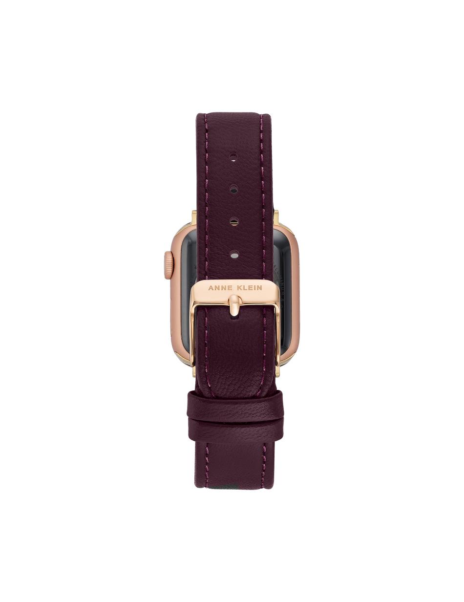 Anne Klein Band for Apple Watch® Leather Purple / black | PUSQX45785