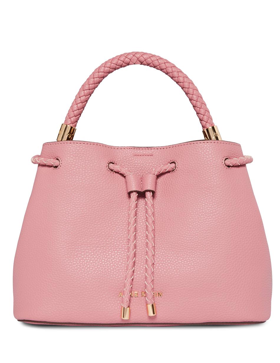 Anne Klein Braided Handle Satchels Pink | USJVR40818