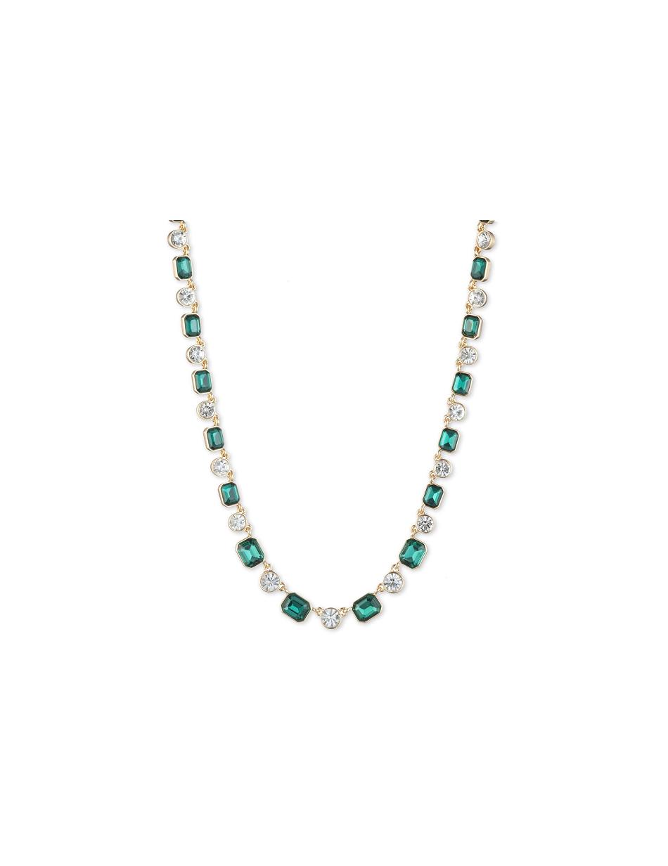 Anne Klein Bright Emerald Collar Necklaces Turquoise / Gold | AUSDF10027