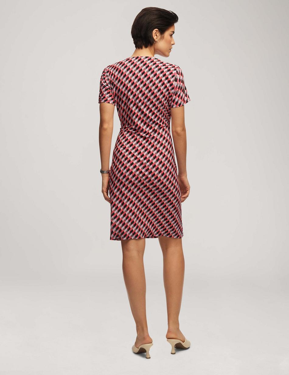 Anne Klein Cap Sleeve Wrap With O-Ring Dresses Multicolor | GUSUC42464