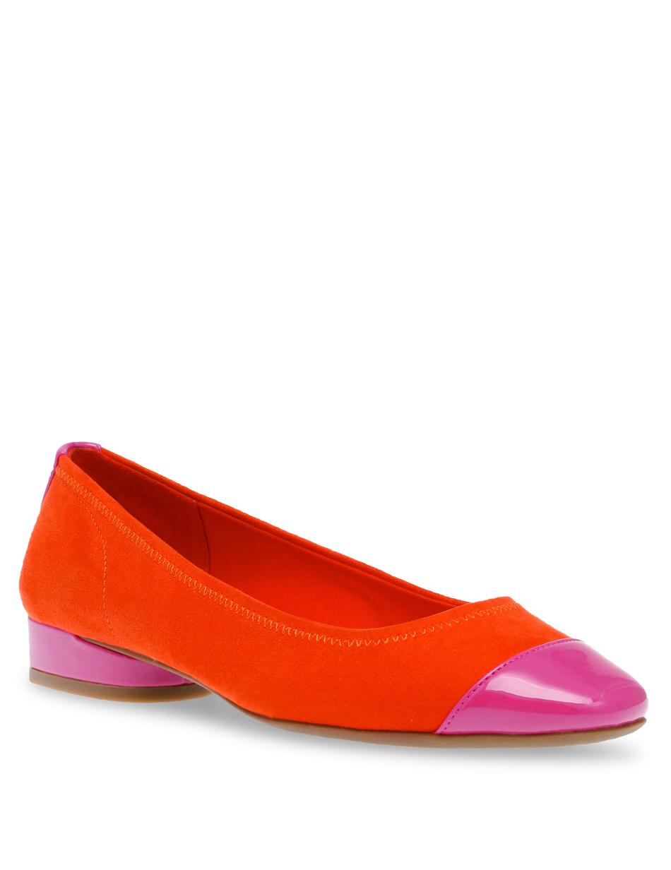 Anne Klein Carlie Flats Orange / Pink | USNZX56898