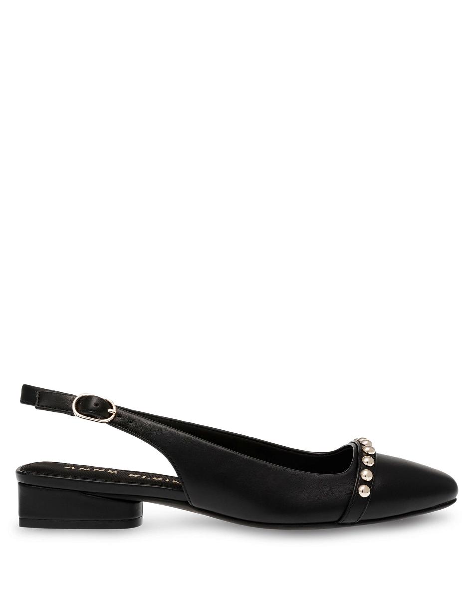 Anne Klein Cena Sling Back Flats Black | YUSVQ30073