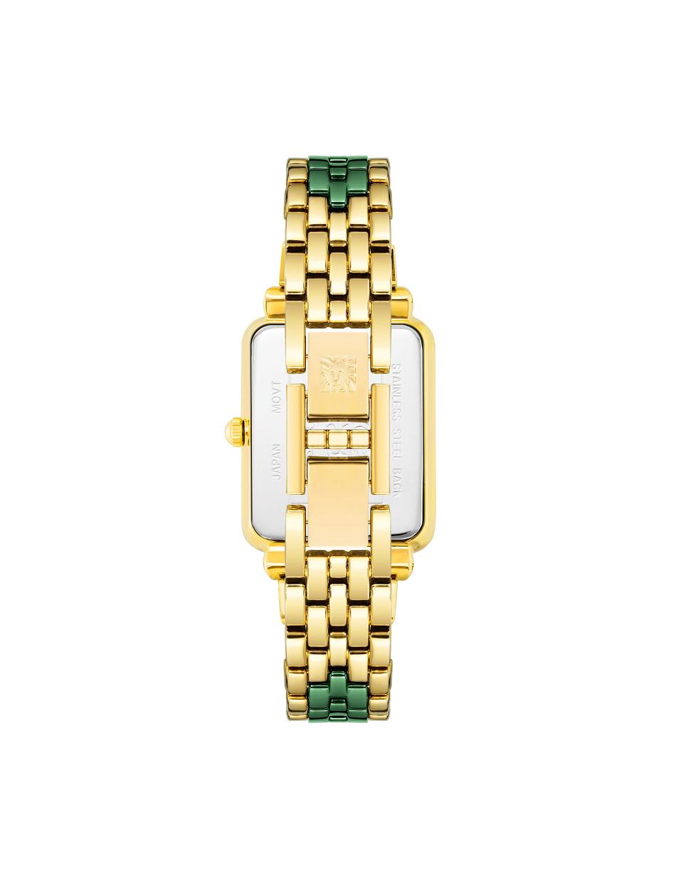 Anne Klein Ceramic Dial Watch Diamond Gold / Green | USJZR81853