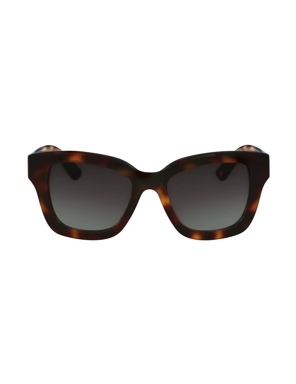 Anne Klein Classic Frame Sunglasses Square orange | ZUSMJ90071