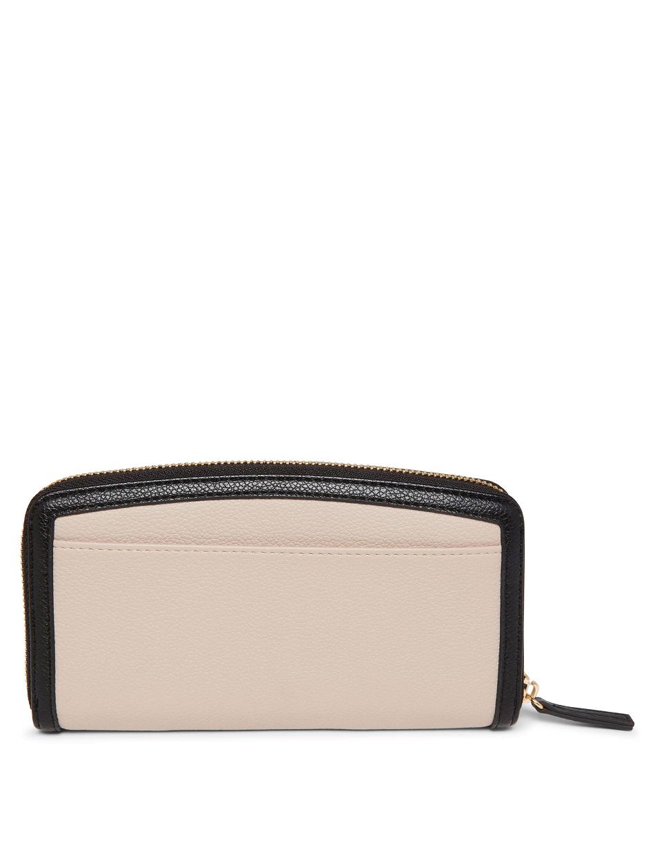 Anne Klein Colorblocked Zip Around Wallets Grey / Black | USJZR12514