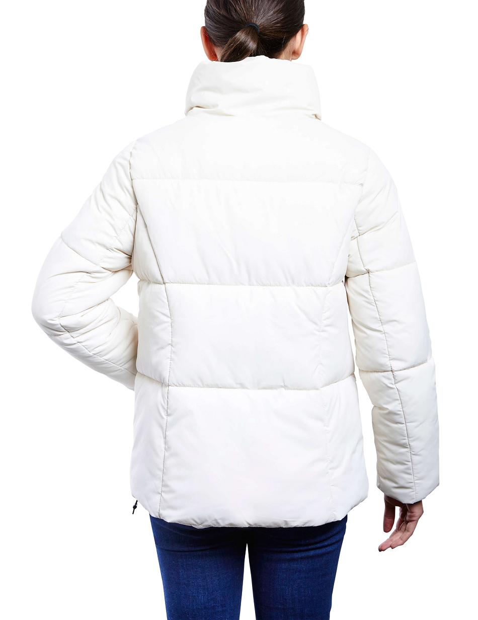 Anne Klein Consider It Short Puffer Jacket Outerwear White | BUSSO36875