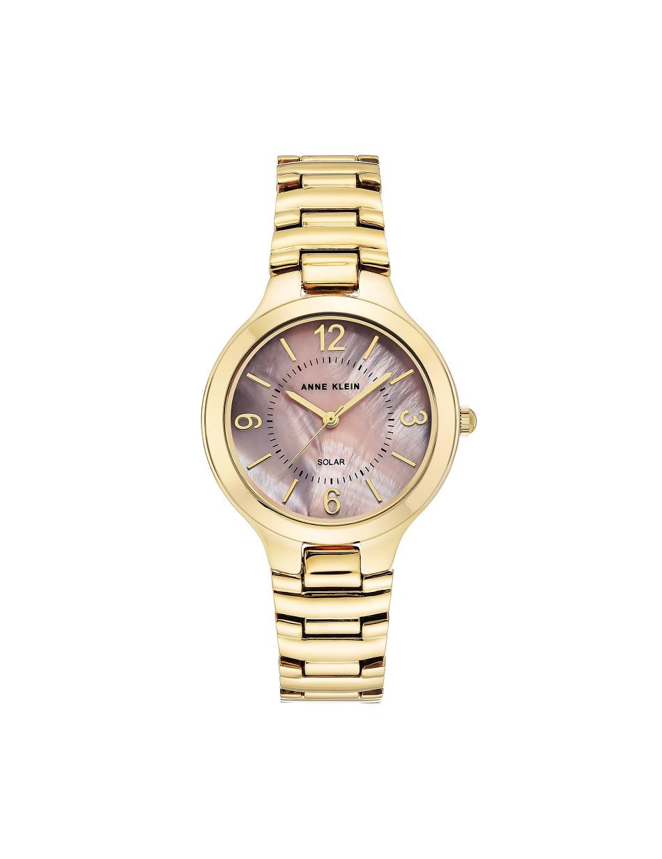 Anne Klein Considered Solar Powered Watch Metals Pink / Gold | TUSPQ41202