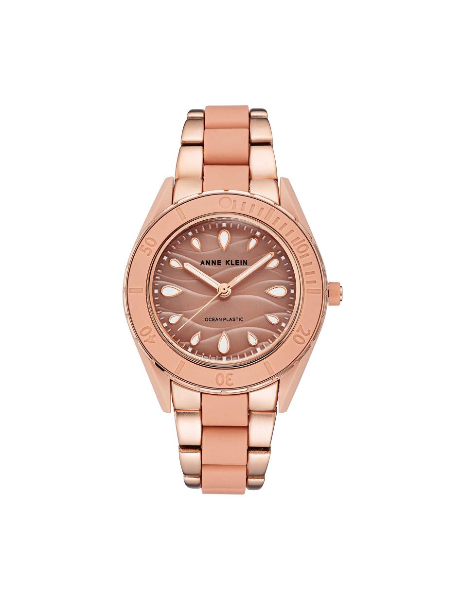 Anne Klein Considered Solar Recycled Bracelet Ocean Plastic Watches Pink / Rose / Gold | USJBT62724